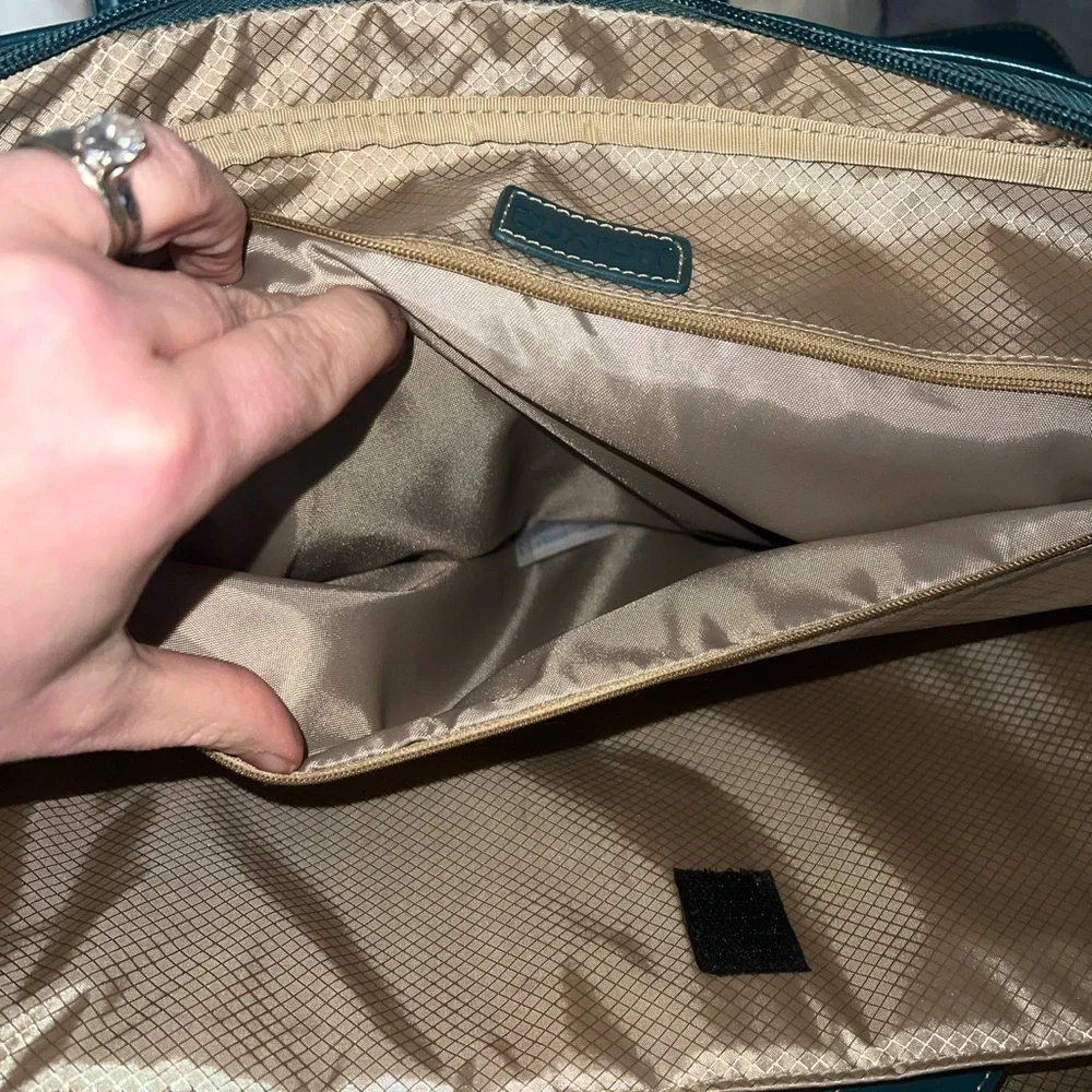 Buxton Teal Laptop Bag with organization pockets